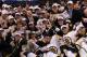 VANCOUVER, BC - JUNE 15: The Boston Bruins pose with the Stanley Cup after defeating the Vancouver Canucks in Game Seven of the 2011 NHL Stanley Cup Final at Rogers Arena on June 15, 2011 in Vancouver, British Columbia, Canada. The Boston Bruins defeated
