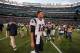 EAST RUTHERFORD, NJ - OCTOBER 20: Quarterback Tom Brady #12 of the New England Patriots walks off the field at the end of the game against the New York Jets at MetLife Stadium on October 20, 2013 in East Rutherford, New Jersey. (Photo by Ron Antonelli/Get