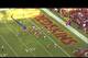 Morgan comes across in motion to create an overload on the left side of the O-line.