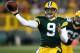 GREEN BAY, WI - NOVEMBER 04: Seneca Wallace #9 of the Green Bay Packers passes against the Chicago Bears at Lambeau Field on November 4, 2013 in Green Bay, Wisconsin. (Photo by Jonathan Daniel/Getty Images)