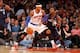 Nov 5, 2013; New York, NY, USA; New York Knicks small forward Carmelo Anthony (7) works against Charlotte Bobcats small forward Michael Kidd-Gilchrist (14) during the first half at Madison Square Garden. Mandatory Credit: Jim O'Connor-USA TODAY Sports