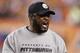 CINCINNATI, OH - OCTOBER 21: Pittsburgh Steelers head coach Mike Tomlin looks on during the game against the Cincinnati Bengals at Paul Brown Stadium on October 21, 2012 in Cincinnati, Ohio. The Steelers won 24-17. (Photo by Joe Robbins/Getty Images)
