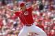 CINCINNATI, OH - SEPTEMBER 28: Bronson Arroyo #61 of the Cincinnati Reds throws a pitch during the game against the Pittsburgh Pirates at Great American Ball Park on September 28, 2013 in Cincinnati, Ohio. (Photo by John Sommers II/Getty Images)