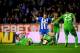 WIGAN, ENGLAND - OCTOBER 24: Nick Powell of Wigan Athletic is fouled by Roman Eremenko of Rubin Kazan during the UEFA Europa League Group D match between Wigan Athletic and Rubin Kazan on October 24, 2013 in Wigan, England. (Photo by Chris Brunskill/Getty