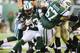 EAST RUTHERFORD, NJ - NOVEMBER 03: Chris Ivory #33 of the New York Jets runs against the New Orleans Saints during their game at MetLife Stadium on November 3, 2013 in East Rutherford, New Jersey. (Photo by Al Bello/Getty Images)