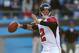 CHARLOTTE, NC - NOVEMBER 03: Matt Ryan #2 of the Atlanta Falcons during their game at Bank of America Stadium on November 3, 2013 in Charlotte, North Carolina. (Photo by Streeter Lecka/Getty Images)