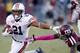 HOUSTON, TX - OCTOBER 19: Tre Mason #21 of the Auburn Tigers rushes against Deshazor Everett #29 of the Texas A&M Aggies on October 19, 2013 at Kyle Field in College Station, Texas. Auburn Tigers won 45 to 41.(Photo by Thomas B. Shea/Getty Images)