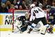 Oct 19, 2013; Buffalo, NY, USA; Colorado Avalanche defenseman Ryan Wilson (44) Buffalo Sabres goalie Ryan Miller (30) and defenseman Christian Ehrhoff (10) in play during the game at First Niagara Center. Mandatory Credit: Kevin Hoffman-USA TODAY Sports