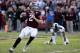 COLLEGE STATION, TX - NOVEMBER 09: Johnny Manziel #2 of the Texas A&M Aggies drops back to pass in the first half during the game against the Mississippi State Bulldogs at Kyle Field on November 9, 2013 in College Station, Texas. (Photo by Scott Hallera