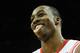 HOUSTON, TX - NOVEMBER 07: Dwight Howard #12 of the Houston Rockets walks across the court during the game against the Los Angeles Lakers at Toyota Center on November 7, 2013 in Houston, Texas. NOTE TO USER: User expressly acknowledges and agrees that, b