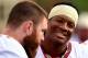 WINSTON SALEM, NC - NOVEMBER 09: Jameis Winston #5 and teammate Bryan Stork #52 of the Florida State Seminoles talk on the sidelines in their victory over the Wake Forest Demon Deacons during their game at BB&T Field on November 9, 2013 in Winston Salem,
