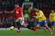 MANCHESTER, ENGLAND - NOVEMBER 10: Robin van Persie of Manchester United competes with Mikel Arteta of Arsenal during the Barclays Premier League match between Manchester United and Arsenal at Old Trafford on November 10, 2013 in Manchester, England. (P
