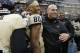 Vanderbilt head coach James Franklin (right).