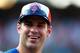 NEW YORK, NY - JULY 15: American League All-Star Joe Mauer of the Minnesota Twins smiles during Gatorade All-Star Workout Day on July 15, 2013 at Citi Field in the Flushing neighborhood of the Queens borough of New York City. (Photo by Elsa/Getty Images