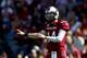 COLUMBIA, SC - NOVEMBER 02: Connor Shaw #14 of the South Carolina Gamecocks reacts after a play against the Mississippi State Bulldogs during their game at Williams-Brice Stadium on November 2, 2013 in Columbia, South Carolina. (Photo by Streeter Lecka/