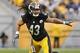 Nov 10, 2013; Pittsburgh, PA, USA; Pittsburgh Steelers strong safety Troy Polamalu (43) reacts to a play during the third quarter of a game against the Buffalo Bills at Heinz Field. Pittsburgh won the game 23-10. Mandatory Credit: Mark Konezny-USA TODAY S