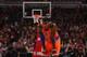 CHICAGO, IL - OCTOBER 31: Iman Shumpert #21 of the New York Knicks stands on the court against the Chicago Bulls on October 31, 2013 at the United Center in Chicago, Illinois. NOTE TO USER: User expressly acknowledges and agrees that, by downloading and/