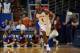 Nov 8, 2013; Lawrence, KS, USA; Kansas Jayhawks guard Wayne Selden, Jr. (1) dribbles the ball down the court during the first half of the game against the Louisiana Monroe Warhawks at Allen Fieldhouse. Mandatory Credit: Denny Medley-USA TODAY Sports