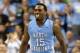 GREENSBORO, NC - MARCH 17: P.J. Hairston #15 of the North Carolina Tar Heels reacts after he made a 3-point basket in the second half against the Miami (Fl) Hurricanes during the final of the Men's ACC Basketball Tournament at Greensboro Coliseum on Marc