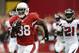 Oct 27, 2013; Phoenix, AZ, USA; Arizona Cardinals running back Andre Ellington (38) runs for an 80 yard touchdown against the Atlanta Falcons in the first half at University of Phoenix Stadium. Mandatory Credit: Jennifer Stewart-USA TODAY Sports