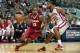 DALLAS, TX - NOVEMBER 8: Trevor Releford #12 of the Alabama Crimson Tide drives to the basket against the Oklahoma Sooners during the Tip-Off Showcase on November 8, 2013 at the American Airlines Center in Dallas, Texas. (Photo by Cooper Neill/Getty Ima