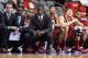 Nov 8, 2013; Dallas, TX, USA; Alabama Crimson Tide head coach Anthony Grant looks on during the game against the Oklahoma Sooners at American Airlines Center. Oklahoma won 82-73. Mandatory Credit: Kevin Jairaj-USA TODAY Sports