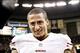 Kaepernick was all smiles the last time the 49ers played the Saints at the Superdome.