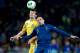 KIEV, UKRAINE - NOVEMBER 15: Artem Fedetskiy of Ukraine (L) fights for the ball with Franck Ribery of France (R) during the FIFA 2014 World Cup Qualifier Play-off First Leg between Ukraine and France at the Olympic Stadium on November 15, 2013 in Kiev, U