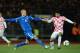 REYKJAVIK, ICELAND - NOVEMBER 15: Ragnar Sigurosson of Iceland battles with Eduardo Da Silva of Croatia during the FIFA 2014 World Cup Qualifier Play-off First Leg match between Iceland and Croatia at the Laugardalsvollur stadium on November 15, 2013 in