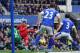LIVERPOOL, ENGLAND - OCTOBER 28: Luis Suarez of Liverpool scores the opening goal during the Barclays Premier League match between Everton and Liverpool at Goodison Park on October 28, 2012 in Liverpool, England. (Photo by Chris Brunskill/Getty Images)