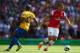 LONDON, ENGLAND - SEPTEMBER 15: Lukas Podolski of Arsenal on the ball during the Barclays Premier League match between Arsenal and Southampton at Emirates Stadium on September 15, 2012 in London, England. (Photo by Clive Mason/Getty Images)