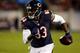 CHICAGO, IL - OCTOBER 10: Tight end Martellus Bennett #83 of the Chicago Bears runs with the ball after a reception against the New York Giants during a game at Soldier Field on October 10, 2013 in Chicago, Illinois. (Photo by Jonathan Daniel/Getty Imag