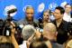 Jun 26, 2013; Playa Vista, CA, USA; Los Angeles Clippers head coach Doc Rivers talks to the media after he was introduced during a press conference at the Clippers Training Center. Mandatory Credit: Jayne Kamin-Oncea-USA TODAY Sports