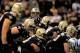 NEW ORLEANS, LA - NOVEMBER 10: Drew Brees #9 of the New Orleans Saints calls a play at the line of scrimmage during a game against the Dallas Cowboys at the Mercedes-Benz Superdome on November 10, 2013 in New Orleans, Louisiana. New Orleans won the gam
