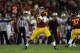 LOS ANGELES, CA - NOVEMBER 16: Quarterback Cody Kessler #6 of the USC Trojans drops back to pass against the Stanford Cardinal in the first half at Los Angeles Coliseum on November 16, 2013 in Los Angeles, California. (Photo by Jeff Gross/Getty Images)
