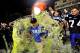 DURHAM, NC - NOVEMBER 16: Players dump Gatorade on coach David Cutcliffe of the Duke Blue Devils to celebrate a win over the Miami Hurricanes at Wallace Wade Stadium on November 16, 2013 in Durham, North Carolina. Duke won 48-30. (Photo by Grant Halvers