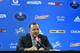 RIO DE JANIERO, BRAZIL - OCTOBER 12: Chicago Bulls head coach Tom Thibodeau talks to the media following the game as part of 2013 Global Games on October 12, 2013 at HSBC Arena in Rio de Janiero, Brazil. NOTE TO USER: User expressly acknowledges and agree