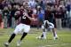 COLLEGE STATION, TX - NOVEMBER 09: Johnny Manziel #2 of the Texas A&M Aggies drops back to pass in the first half during the game against the Mississippi State Bulldogs at Kyle Field on November 9, 2013 in College Station, Texas. (Photo by Scott Hallera