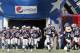 FOXBORO, MA - SEPTEMBER 22: The New England Patriots take the field before their 23-3 win over the Tampa Bay Buccaneers at Gillette Stadium on September 22, 2013 in Foxboro, Massachusetts. (Photo by Winslow Townson/Getty Images)