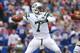 ORCHARD PARK, NY - NOVEMBER 17: Geno Smith #7 of the New York Jets throws a pass during NFL game action against the Buffalo Bills at Ralph Wilson Stadium on November 17, 2013 in Orchard Park, New York. (Photo by Tom Szczerbowski/Getty Images)