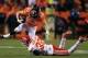 DENVER, CO - NOVEMBER 17: Wes Welker #83 of the Denver Broncos completes a 6 yard reception against the defense of Husain Abdullah #39 of the Kansas City Chiefs at Sports Authority Field at Mile High on November 17, 2013 in Denver, Colorado. (Photo by