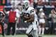Nov 17, 2013; Houston, TX, USA; Oakland Raiders running back Rashad Jennings (27) rushes during the first quarter against the Houston Texans at Reliant Stadium. Mandatory Credit: Troy Taormina-USA TODAY Sports