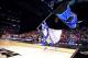 INDIANAPOLIS, IN - MARCH 31: The mascot for the Duke Blue Devils performs against the Louisville Cardinals during the Midwest Regional Final round of the 2013 NCAA Men's Basketball Tournament at Lucas Oil Stadium on March 31, 2013 in Indianapolis, Indian