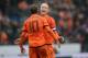 GENK, BELGIUM - NOVEMBER 16: Arjen Robben of Netherlands celebrates the second goal with teammate Rafael van der Vaart during the International Friendly match between the Netherlands and Japan on November 16, 2013 in Genk, Belgium. (Photo by Dennis Grom