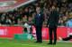 LONDON, ENGLAND - NOVEMBER 19: Joachim Loew head coach of Germany (R) reacts on the touchline as England manager Roy Hodgson looks on during the international friendly match between England and Germany at Wembley Stadium on November 19, 2013 in London, E