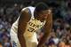Nov 12, 2013; Chicago, IL, USA; Kentucky Wildcats forward Julius Randle (30) reacts to losing to Michigan State 78-74 after the second half at the United Center. Mandatory Credit: Dennis Wierzbicki-USA TODAY Sports