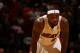 MIAMI, FL - NOVEMBER 19: LeBron James #6 of the Miami Heat reacts during the game against the Atlanta Hawks on November 19, 2013 at American Airlines Arena in Miami, Florida. NOTE TO USER: User expressly acknowledges and agrees that, by downloading and/or