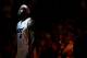 MIAMI, FL - NOVEMBER 19: LeBron James #6 of the Miami Heat looks on during a game against the Atlanta Hawks at American Airlines Arena on November 19, 2013 in Miami, Florida. NOTE TO USER: User expressly acknowledges and agrees that, by downloading and or