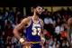 BOSTON, MA - 1981: Kareem Abdul-Jabbar #33 of the Los Angeles Lakers awaits a foul call during a game circa 1981 at the Boston Garden in Boston, Massachusetts. NOTE TO USER: User expressly acknowledges and agrees that, by downloading and or using this pho