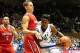 Nov 8, 2013; Durham, NC, USA; Duke Blue Devils forward Semi Ojeleye (20) drives to the basket as Davidson Wildcats guard Chris Czerapowicz (35) defends during the second half at Cameron Indoor Stadium. Duke won111-77. Mandatory Credit: Rob Kinnan-USA TOD